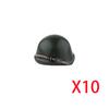 Military Building Blocks Accessories Figure Soldier Helmet Toy USSR USA UK Japanese Hat Mini Brick Hood Mask Flamethrower