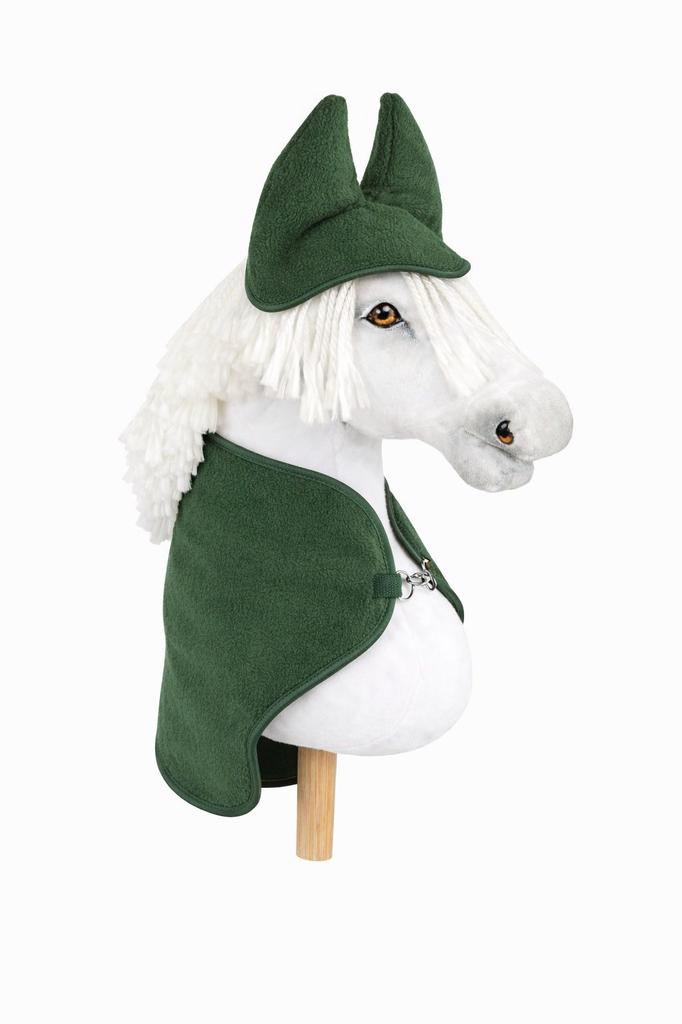 Hobby Horse A4 Set: Blanket + Earmuffs - Bottle Green