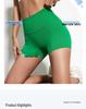 Dopamine Yoga Shorts: High Waist, Breathable, Nude Feel, Elastic Three-Point Safety.