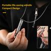 Ballpoint Pen Touch Screen Pen With Whistle Function 3.19" Spiral Pen Cap Design Titanium Edc Pocket Pen
