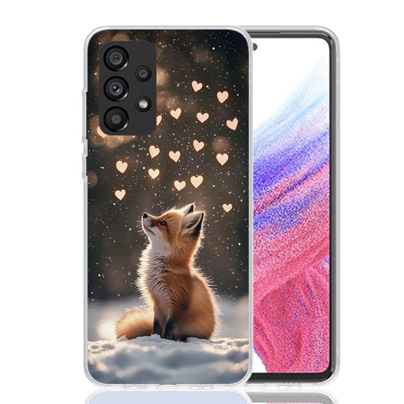 Animal Fox Phone Case for Samsung Galaxy A17 A16 A15 A14 A13 A57 A56 A55 A54 A53 A37 A36 A35 A34 A33 A26 A25 A24 A23 Galaxy A16