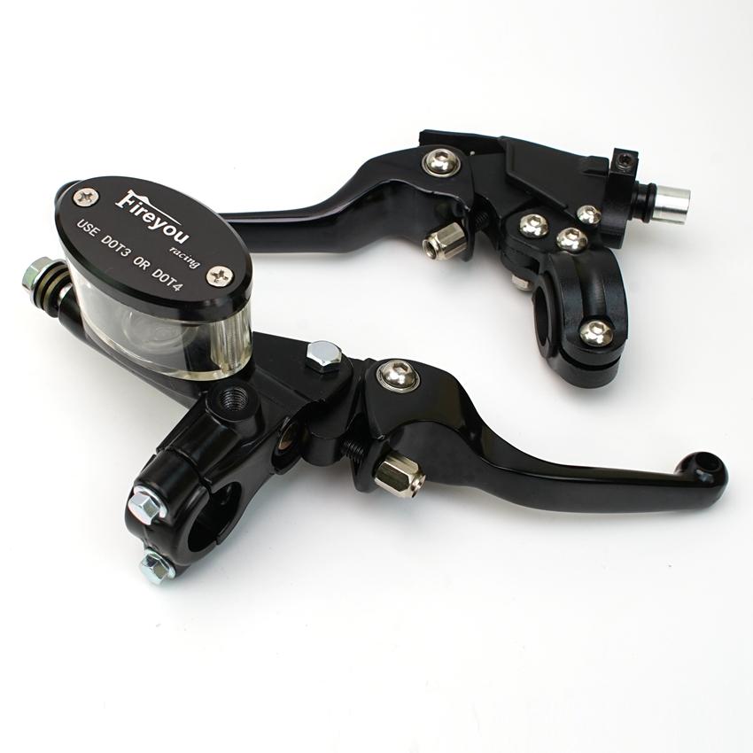 Pit Bike Motocykl skládací brzdová spojka s přední pumpou Pro CRF KLX YZF RMZ Dirt Bike Hydraulické páky hlavního válce