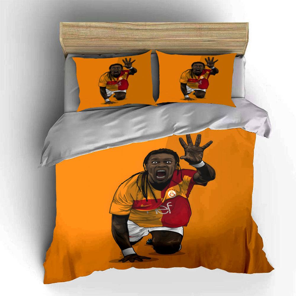 Soccer player celebratory pose. Bedding sets Duvet cover sets Duvet covers Pillowcases(1 * Duvet Cover 2 * Pillowcases without duvet insert)