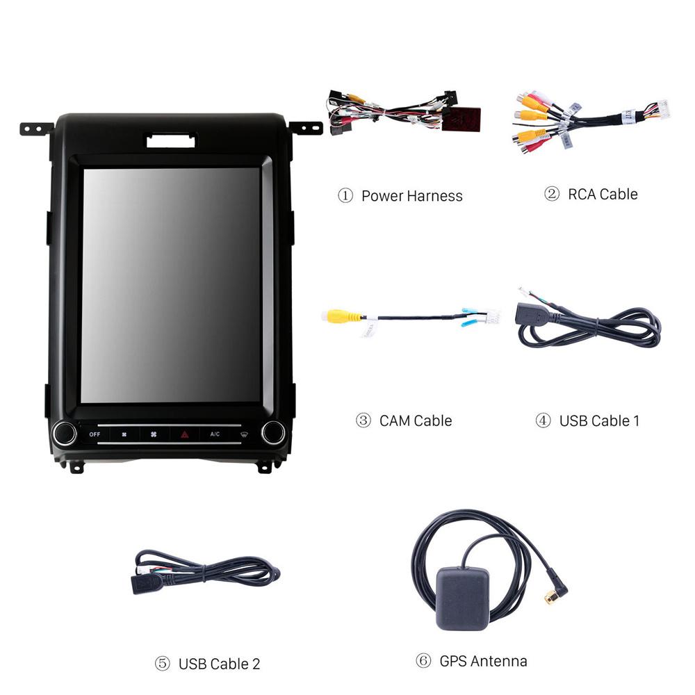 Car Stereo Radio Player GPS Android Touch Screen 2+32G For Ford F150 2009-2013