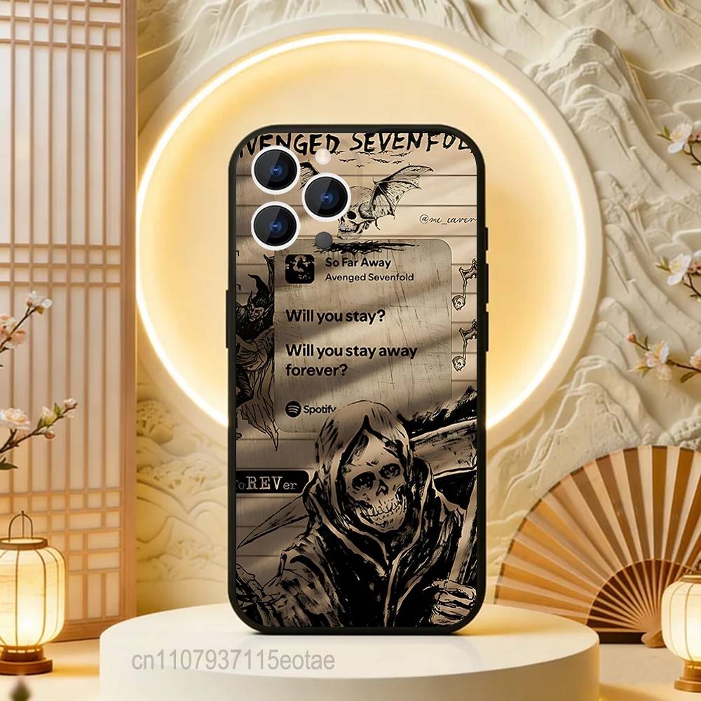 Avenged S-Sevenfold A7X Band For iPhone 12,16,13,14,15,17,11,Pro,Max,Plus,E,Air,Mini TPU Soft To Skin-friendly Phone Case
