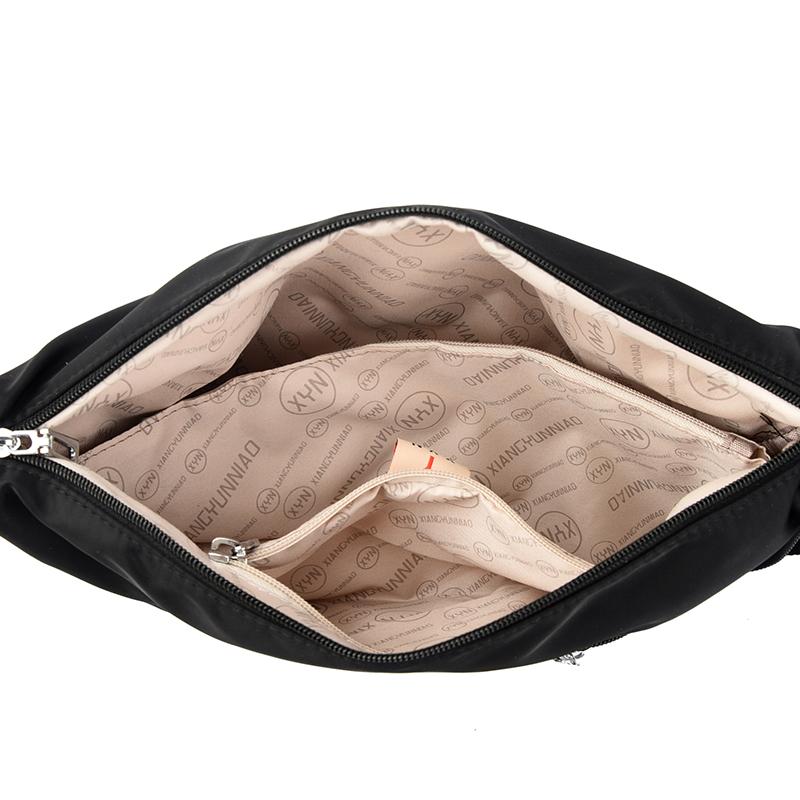 Solid Color Large Capacity Nylon Bag Women's Shoulder Crossbody Bag Mother Bag