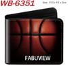Sports Ball Bifold Wallet Football Basketball Rugby Pattern Student Coin Purse Card Holder Leather Short 1pcs
