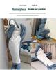Cute Shark Flannel Pajamas with Chest Pads - Wearable Home & Office One-Piece Outfit