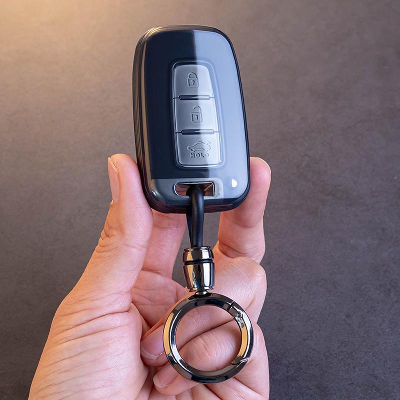 Simple Style Tpu For Hyundai Ix35 Elantra Sonata 8 9 Kia Sportage K5 K2 Sorento Optima Forte Smart Remote Car Key Cover Holder