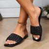 Plus-size Shoes Flat Slippers Casual and Simple One-piece Woven