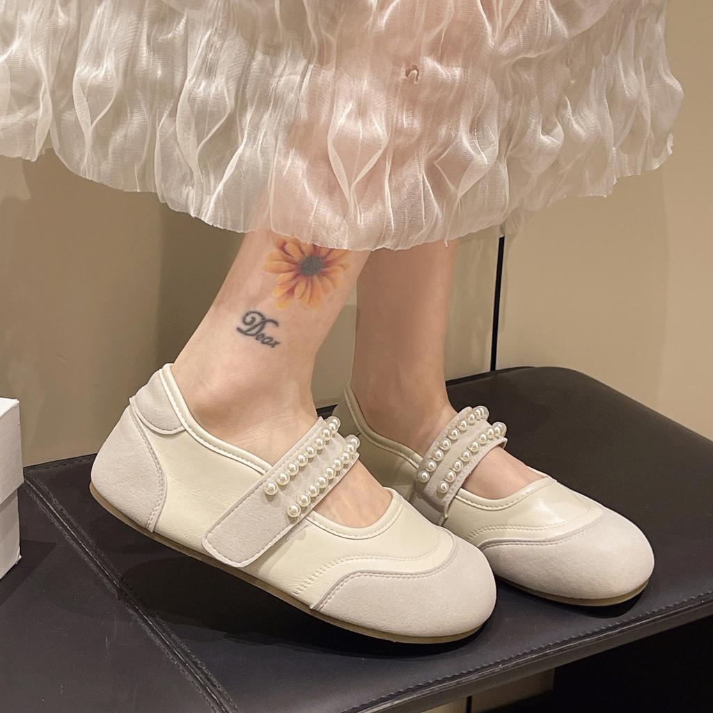 Chaussures Mary Jane rétro françaises pour femmes 2025 été nouveau jupe polyvalente nœud délicat chaussures style ballerines