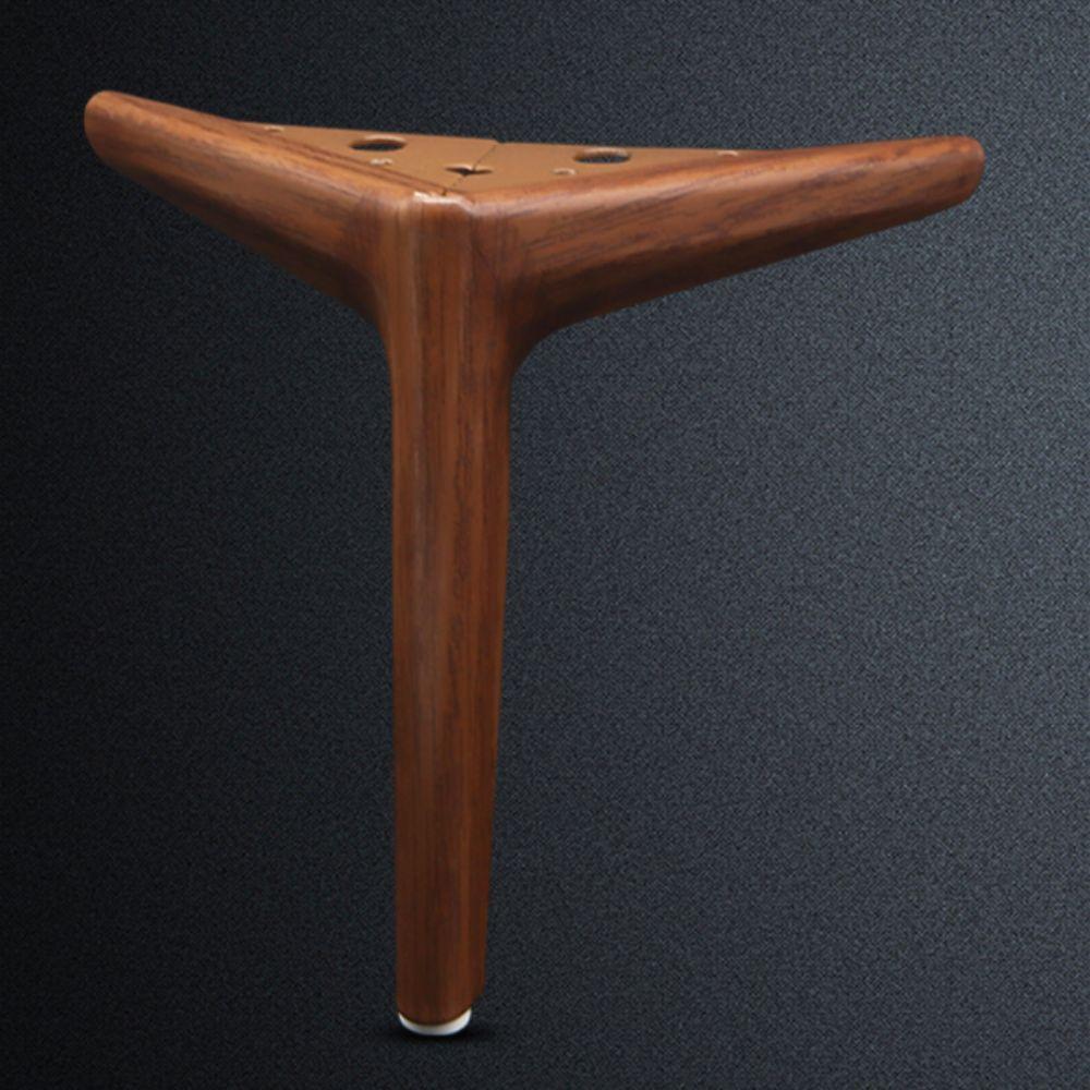Piedi Divano Ispessiti Colore Noce Piedi Mobili Gambe Letto Gambe Comodino Tavolino da Caffè