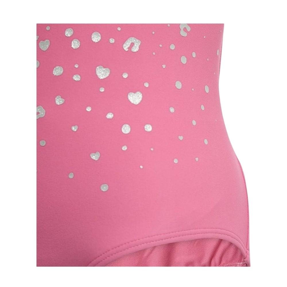 adidas Girls Glam Leopard Print One Piece Swimsuit