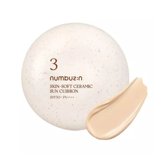 

Numbuzin No.3 Skin Soft Ceramic Sun Cushion - 20g (SPF50+ PA++++)