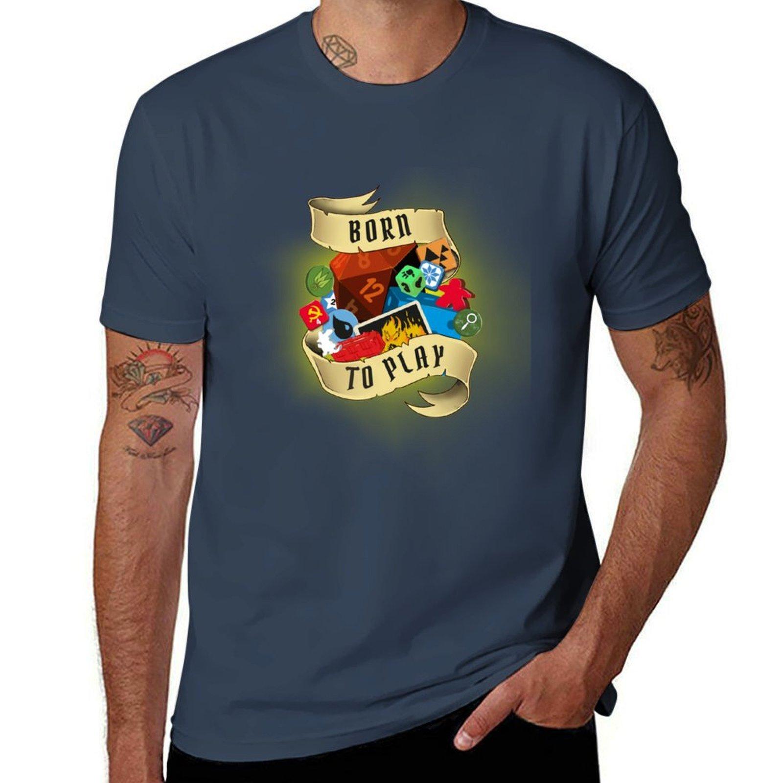 Born To Play Tshirt Basic Simple Casual Short Sleeve Tee S