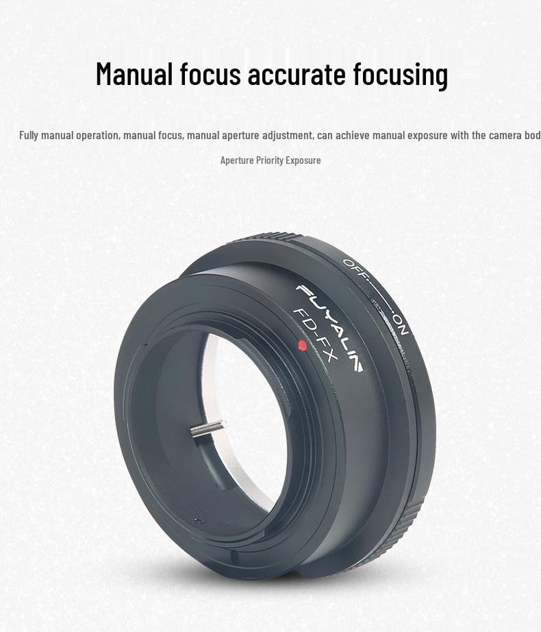 Canon FD/FL To Fujifilm X Lens Adapter for XT1 XT2 X-H1 Cameras