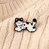 Dog Cat Brooch Cute Dachshund Dog/Kitten Enamel Pin for Women Girls Funny Animal Lapel Pin for Backpack Clothes Hat Jacket