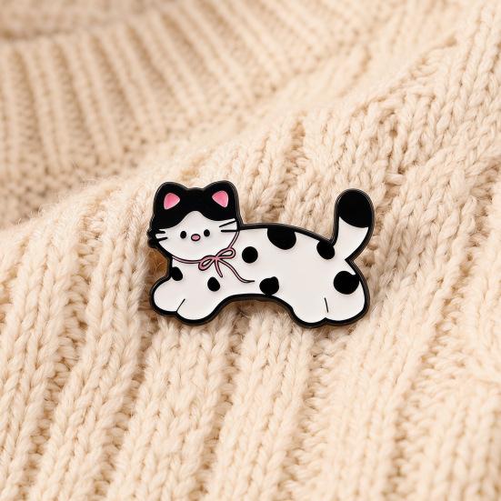 Dog Cat Brooch Cute Dachshund Dog/Kitten Enamel Pin for Women Girls Funny Animal Lapel Pin for Backpack Clothes Hat Jacket