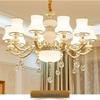 European Minimalist Crystal LED Chandelier for Living Room, Bedroom, Restaurant, or Villa Hall.