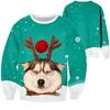 Womens Ugly Mens Christmas Sweater Funny Dog Xmas Sweatshirt Pullover Tops