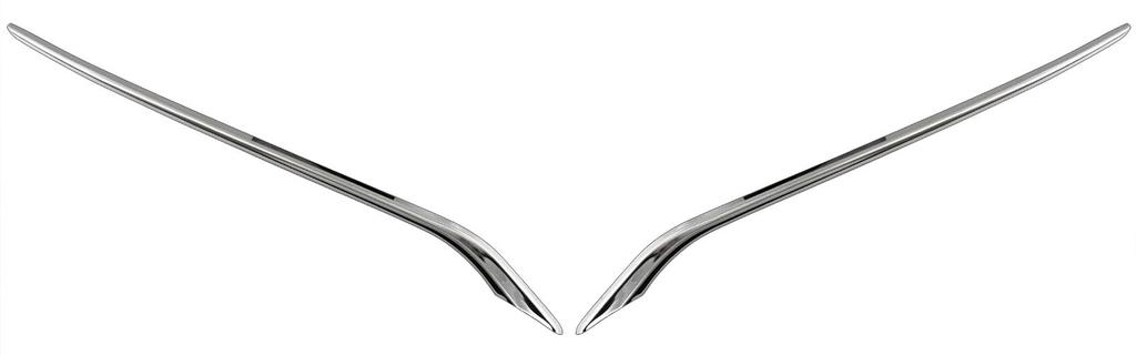 BRIGHTZ Finish Stainless Steel Plated Front Grille Mould for Toyota Camry Ultra-Mirror (2-Piece) AXVH70/AXVH75 (Late Model) [GRI-COV-M-119]