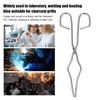 5Pcs Crucible Tongs Stainless Steel Clamp Pliers Holder for Metal Casting Gold Melting