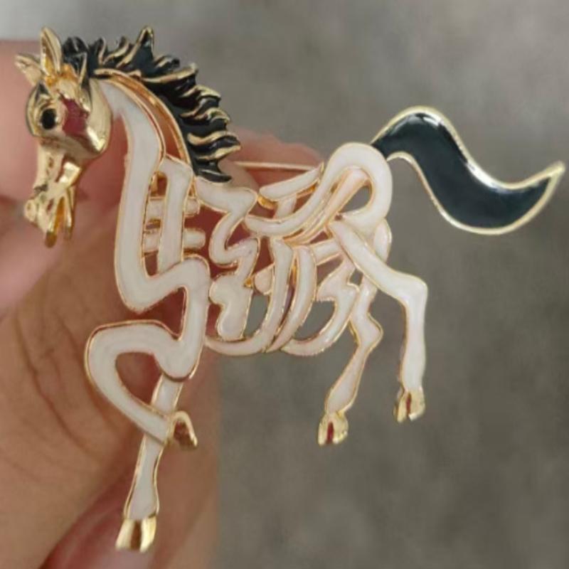 Mode Tierkreiszeichen Pferd Broschen Für Damen Kleidung Mantel Schmuck Accessoires Geschenke