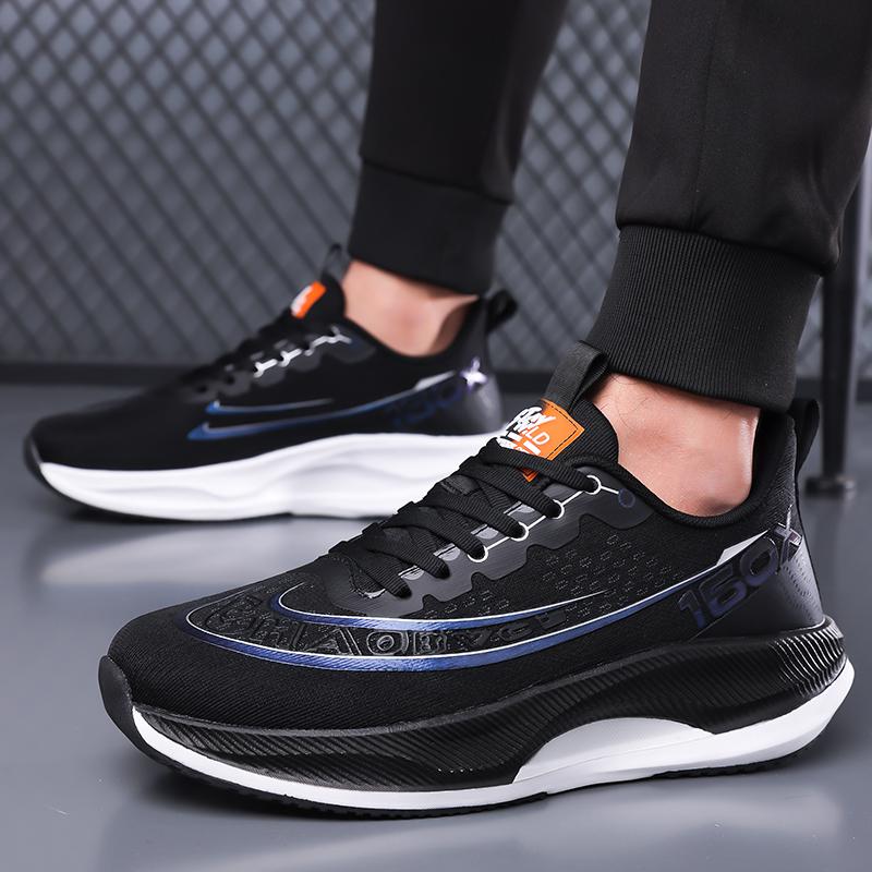 Summer Men'S Breathable Lightweight Anti Slip High Quality Shock Absorbent Running Shoes 38-45 Tri Color