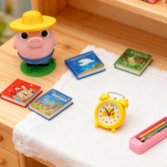 Yousheng Farmer Pig Coin Bank Funny Animal Money Box with Hat Novelty Coin Holder Large Slot Cartoon Piggy Bank for Easy Coin Saving
