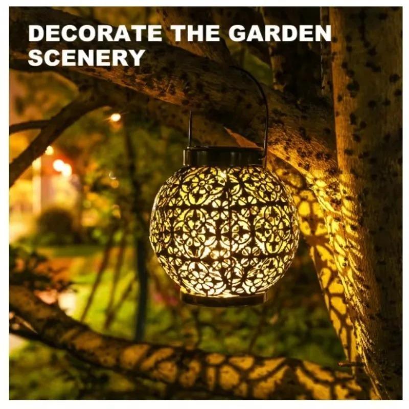 Lantern Light Waterproof Solar Lamp -LED Solar Powered Lantern Garden Light Dancing Flicker Flame Light Landscape Yard