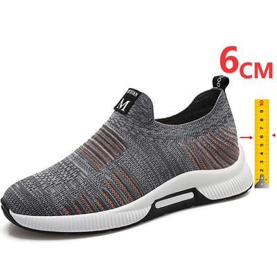 Herrenmode Sneaker Erhöhungsschuhe Aufzugsschuhe Höhermachende Schuhe Einlegesohlen 6CM Herren Alltagsleben Höhenvergrößernde Schuhe