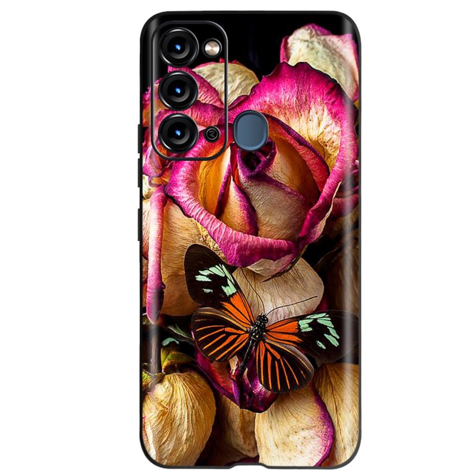 For ITEL Vision 3 Case Fashion Cat Sunflower Phone Cases For Itel S17 S 17 S661W Soft TPU Black Silicone Cover Vision3 Bumper