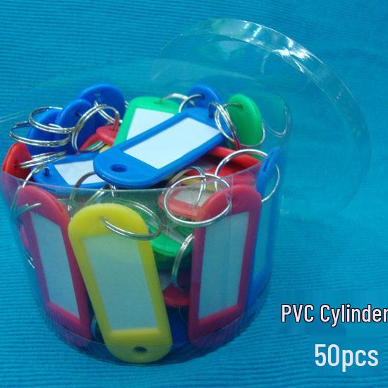 

Soft Colored Plastic Key Tags with Number Classification and Labels for Hotels, 50 Pieces 6*2.1CM