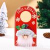 Christmas KT Door Handle Hanging Christmas Pendant Santa Claus Hotel Shopping Mall Home Decoration