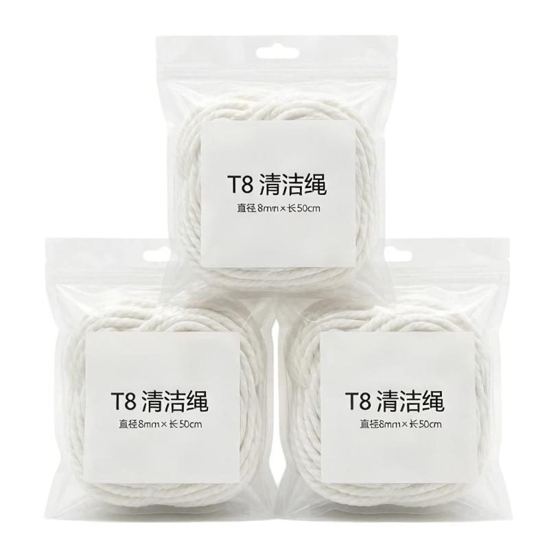 30/40/50Pcs 3D Printer Lead Screw Cleaning Cotton Rope 360 Degree Deep Clean Removes Stubborn Dirt For Printer Maintenance