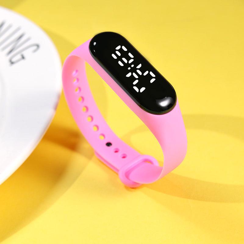 Waterproof White Light LED Sports Watch for Primary & Middle School Students