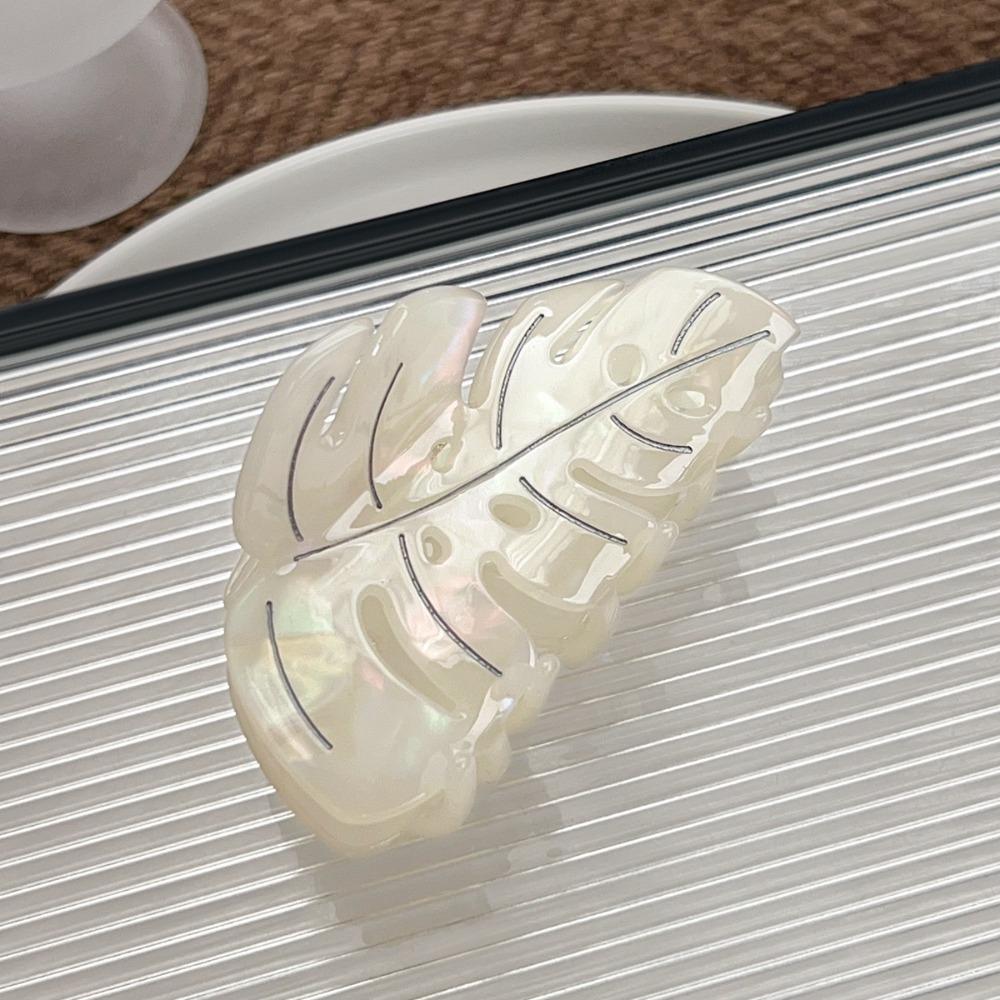 

Headwear Leaves Hair Claws Green Plant Hair Grab Cute Acetate Hair Clip Female белый