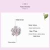 Yinziyun Cherry Blossom Silicone S925 Silver Beads for DIY Fashion Bracelets (SCC1291)