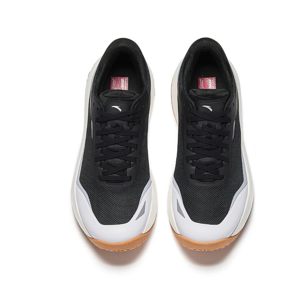 Anta Wind And Rain Proof Wear resistant And Lightweight Low top Casual City Commuting Running Shoes Men's Black White 912615556-1