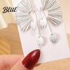 Comfortable Stylish Earrings Women Chunky Dangle Ginkgo Leaf Fan Shape