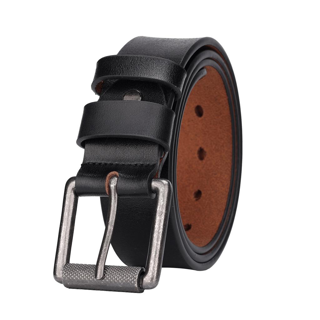 Men'S Leather Casual Pin Buckle Cowhide Belt Network Retro E-Commerce Belt Belt Men'S Casual Versatile Belt