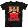 Beer Pong Champion Pub Best Seller Funny Gift Black Tee T Shirt 320