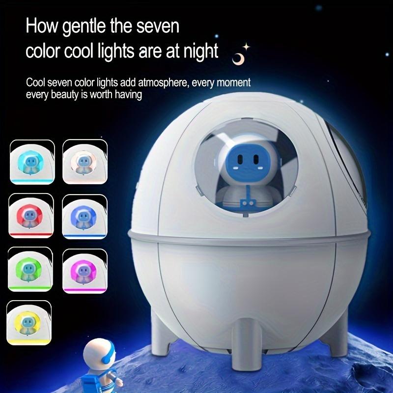 Space Capsule Humidifier, Seven-color Atmosphere Light Humidifier, Water Replenishment Instrument Mini Air Water Replenishment,