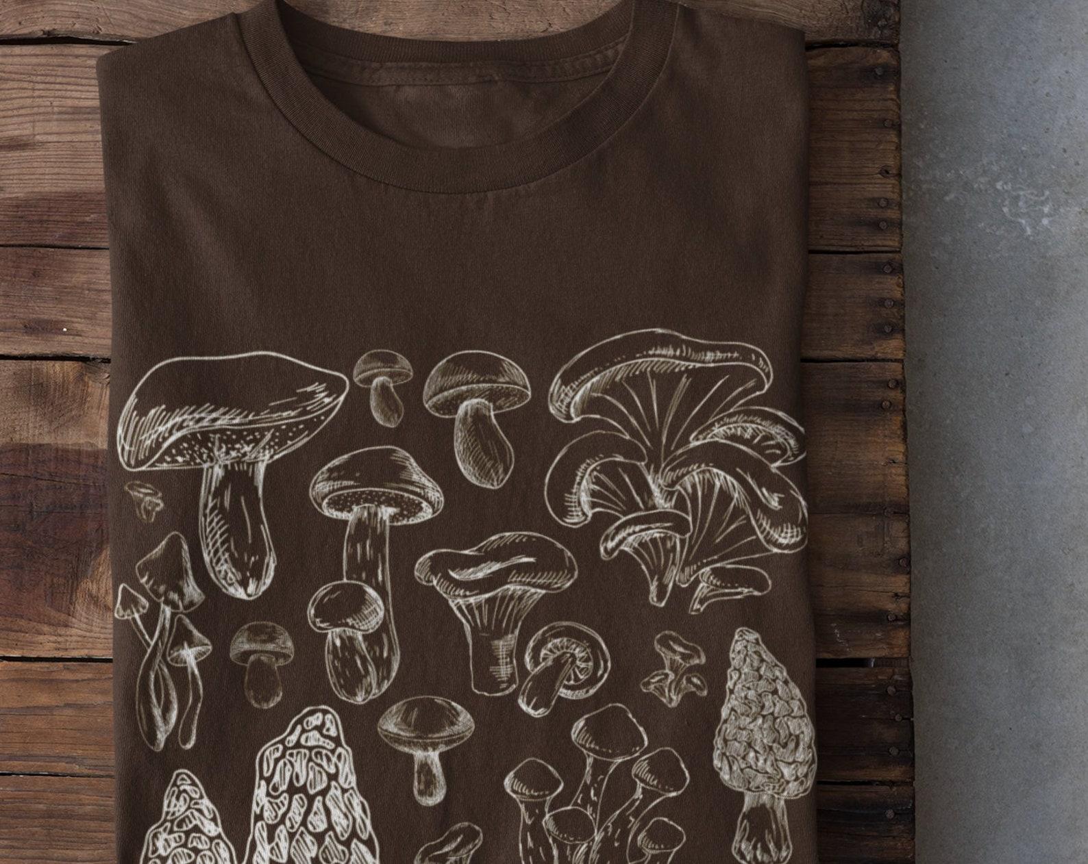 Cottagecore Mushroom Tshirt, Cottagecore Clothing, Grunge Clothing, Grunge Fairycore, Fungi T-shirt, Fairy Grunge, Mushroom Top M