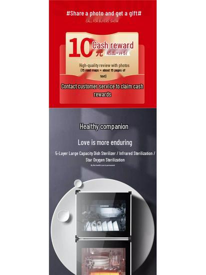 Compact Vertical Dish Drying Cabinet for Tableware and Utensils
