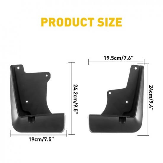 4PCS Car Mud Splash Flaps Guards for Rear Front Car Auto for TOYOTA CAMRY SPORT