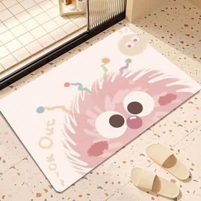 Hairball Bathroom, Diatom Mud Bathroom, Kitchen Mat, Absorbent Toilet, Non-slip Foot Mat, Toilet, Easy To Take Care of Floor Mat