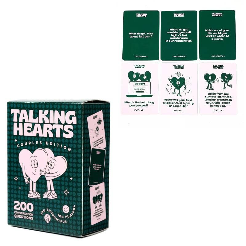 Poutavá anglická verze Mluvící srdce Strategická karetní hra pro společenská setkání a rodinnou zábavu