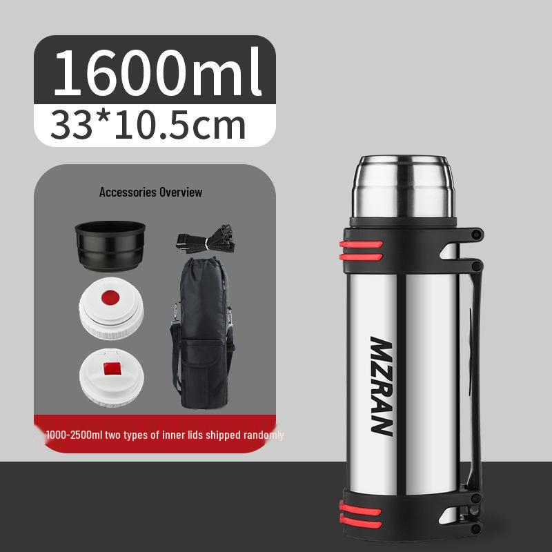 4L Stainless Steel Travel Thermos Mug for Men - Large Capacity Car Kettle Flask