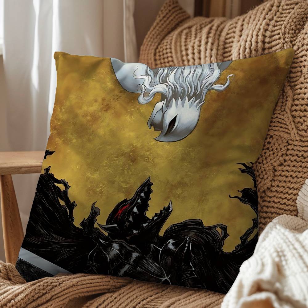 cartoon Griffith Guts Berserk Pillow Case Pillow Case Living Room Sofa Cushion Cover Suitable For Home Bedroom Room Decoration